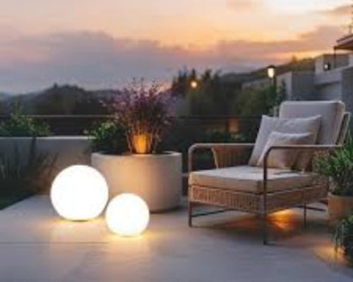 Radiant Outside LED Sphere Lights