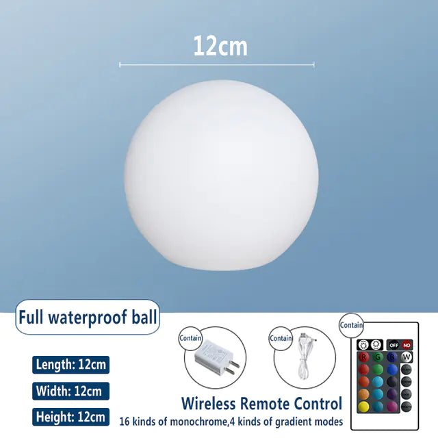 Radiant Outside LED Sphere Lights